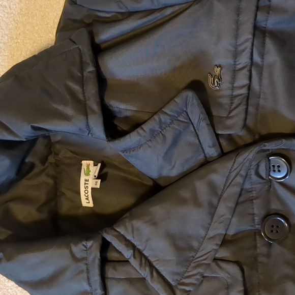 Lacoste Devanlay Double breasted fleece lined jacket - Picture 3 of 13